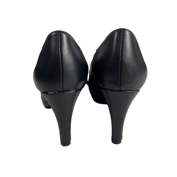 Naturalizer Women's Black Prudence Round Toe Heels Sz 5.5