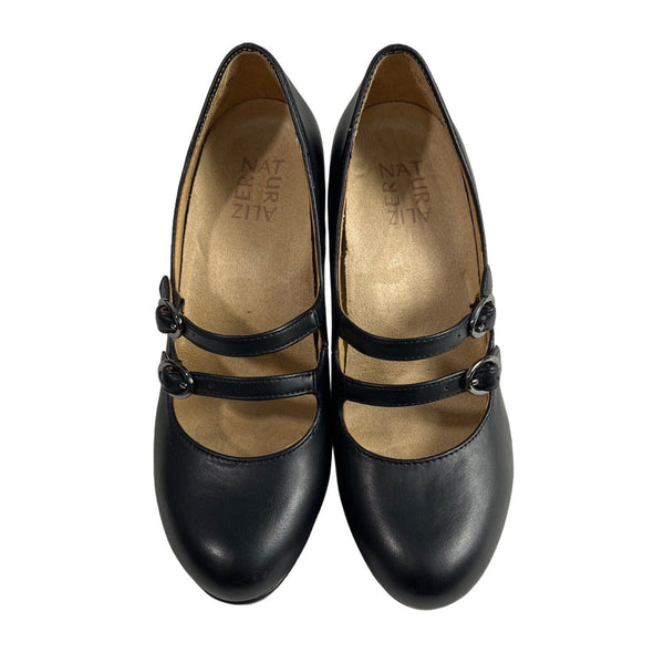 Naturalizer Women's Black Prudence Round Toe Heels Sz 5.5