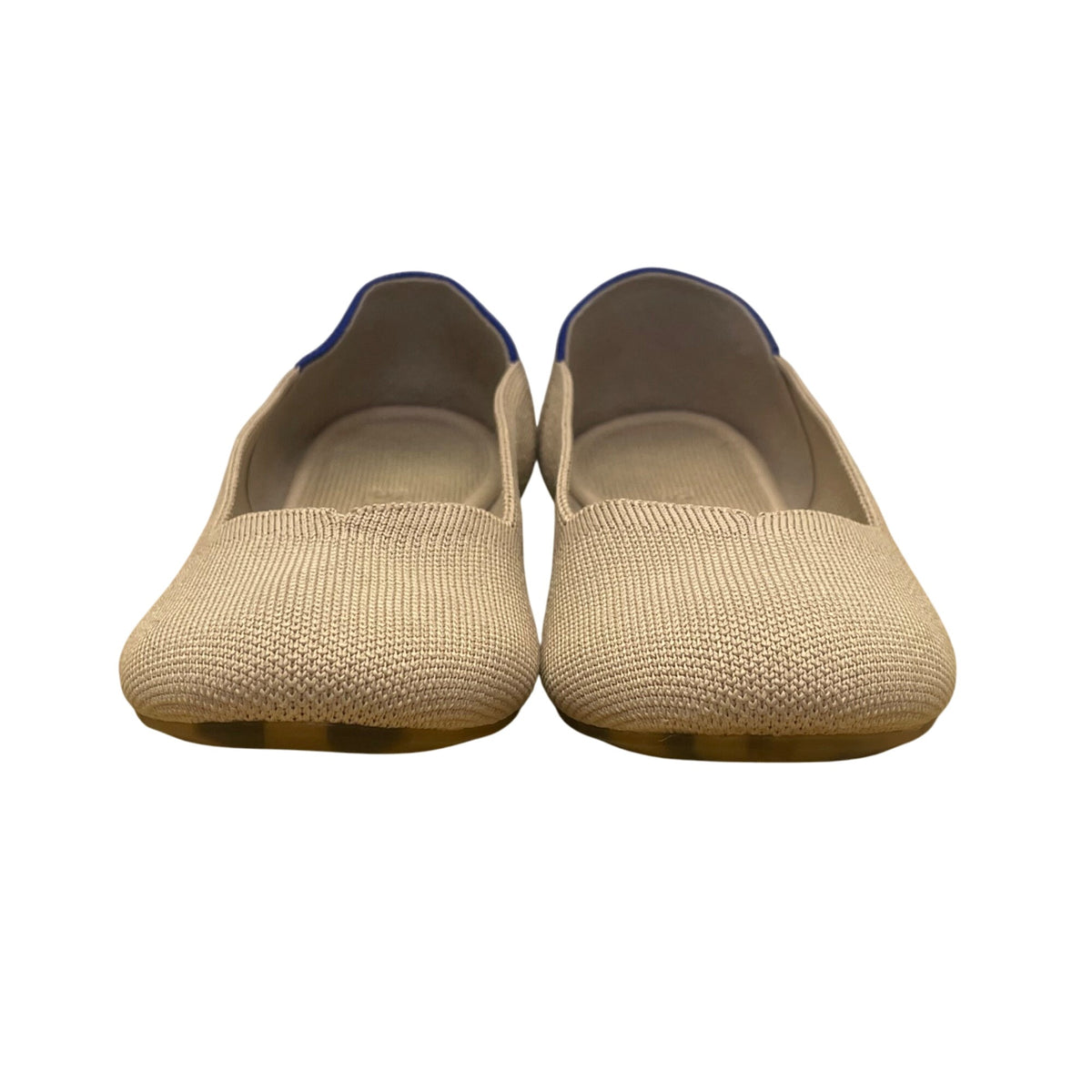 Rothys Women’s Beige Knit Durable Eco-Friendly Slip-On Ballet Flats Size 7.5