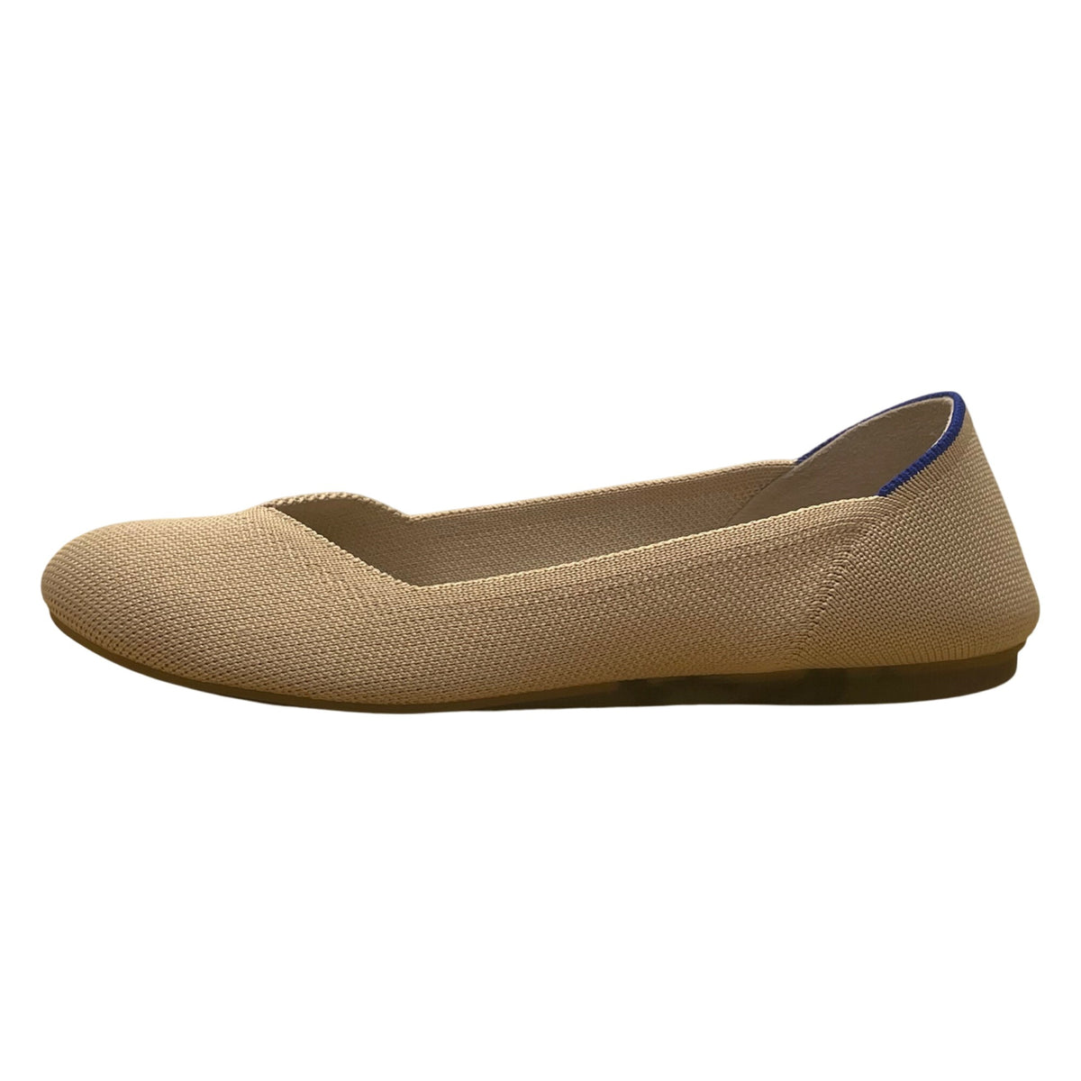 Rothys Women’s Beige Knit Durable Eco-Friendly Slip-On Ballet Flats Size 7.5