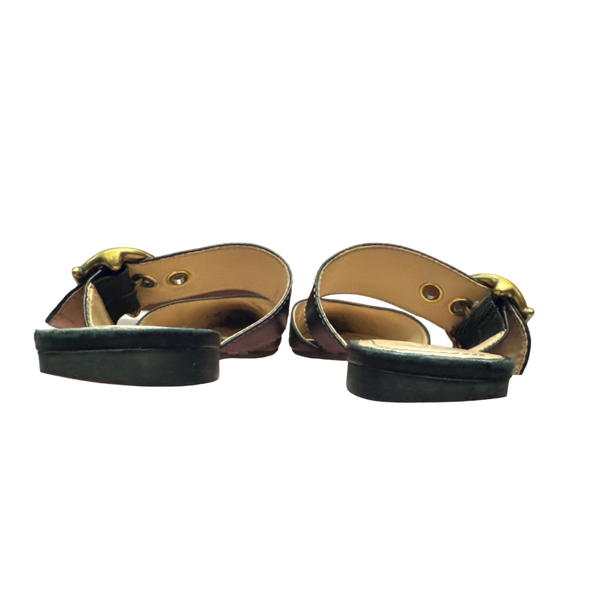 Coach Women’s Black Leather Verona Mule  Pointed Toe Slide In Shoes Sz 6.5