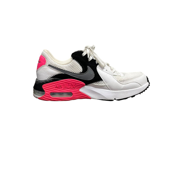 Nike Mens White/Black/Pink Athletic Lace-Up Air Max Sneakers Size Nike Mens White/Black/Pink Athletic Lace-Up Air Max Sneakers Size