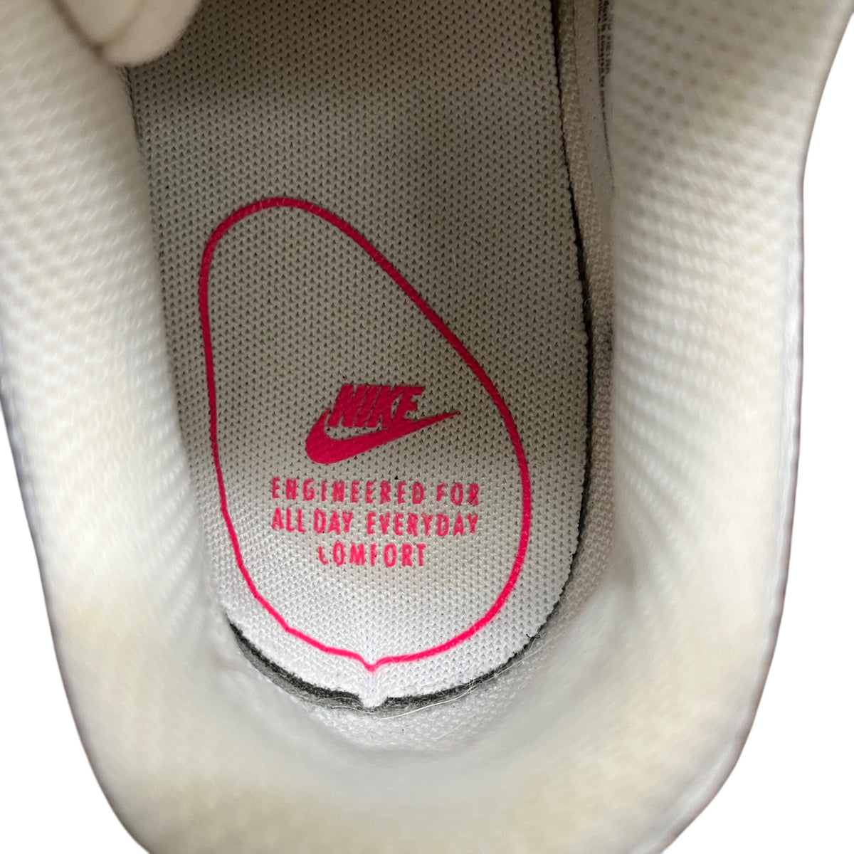 Nike Mens White/Black/Pink Athletic Lace-Up Air Max Sneakers Size Nike Mens White/Black/Pink Athletic Lace-Up Air Max Sneakers Size