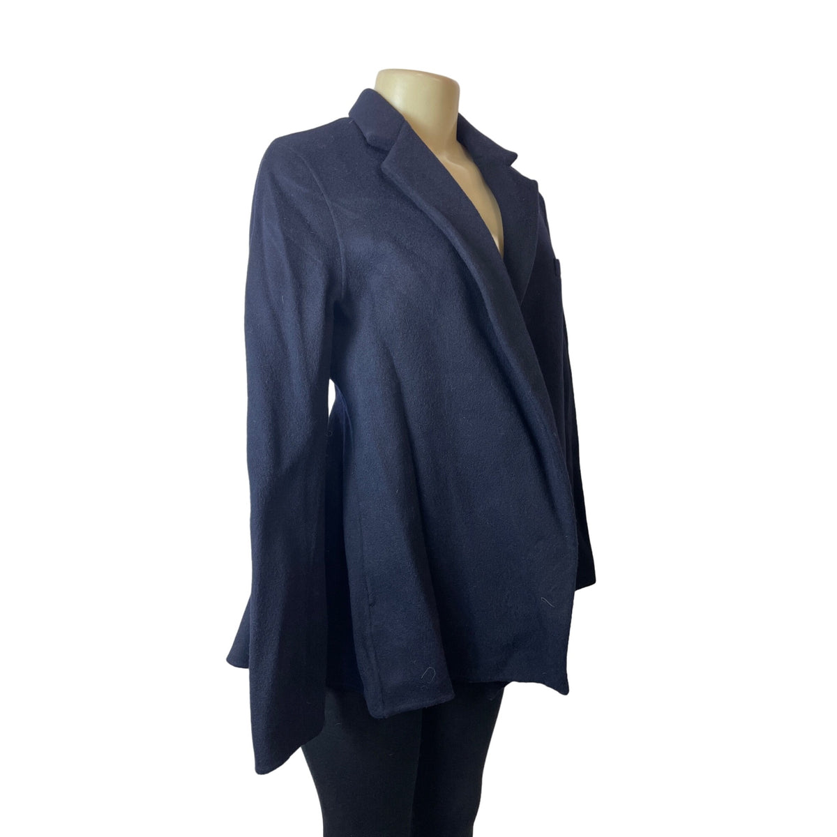 Theory Women’s Navy Blue Coat Wool Cashmere Sz 12 - NWT