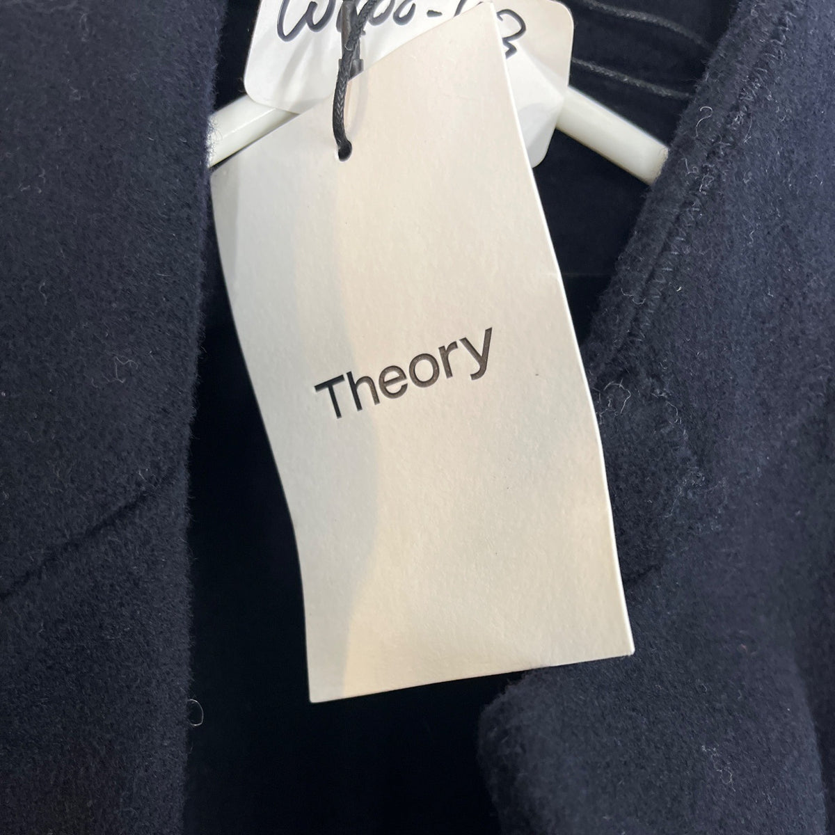 Theory Women’s Navy Blue Coat Wool Cashmere Sz 12 - NWT
