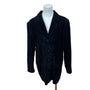 Valerie Stevens Women's Black Suede Blazer Silky Suede Single Breasted Size 16