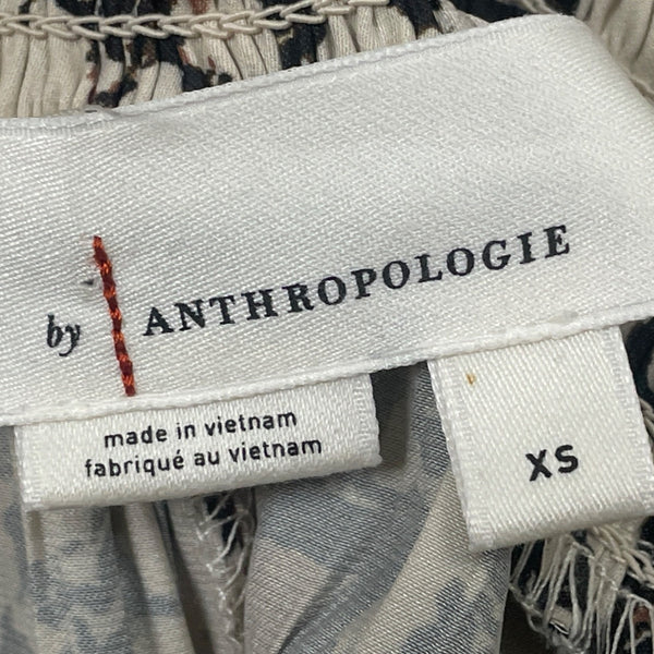 Anthropologie Women’s Multicolor Smocked Waist Soft Midi Skirt Size XS