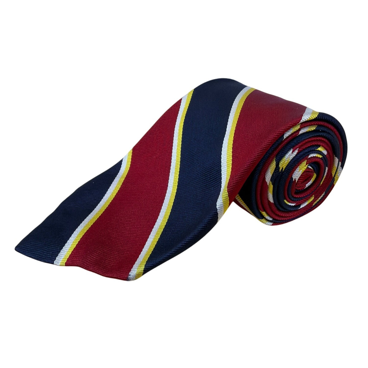 Vintage Brooks Brothers Red & Navy Silk Striped Tie 58" Classic Formal Accessory