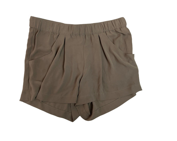 BCBGMAXAZRIA Womens Pleated Khaki Shorts Size XS