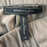 BCBGMAXAZRIA Womens Pleated Khaki Shorts Size XS