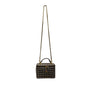 Glowiest Women’s Black & White Houndstooth Signature Vanity Shoulder Case Size S