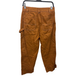 Old Navy Women’s Brown Cotton High-Rise Straight-Leg Pants Size 6 Durable Stylish