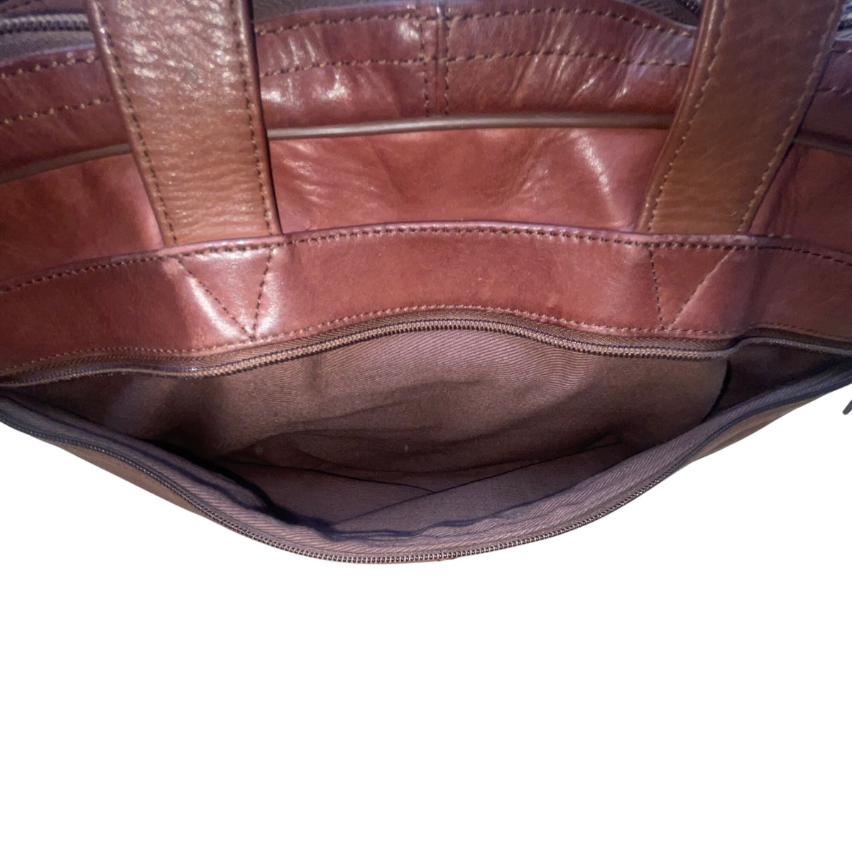 Heritage Men’s Brown Full Grain Leather With Strap & Handles Portfolio Bag