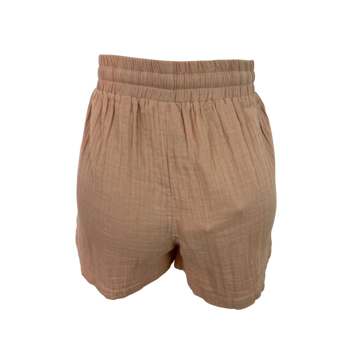 Elan Women’s Peach Shorts With Drawstring Tie & Pockets Size M - New