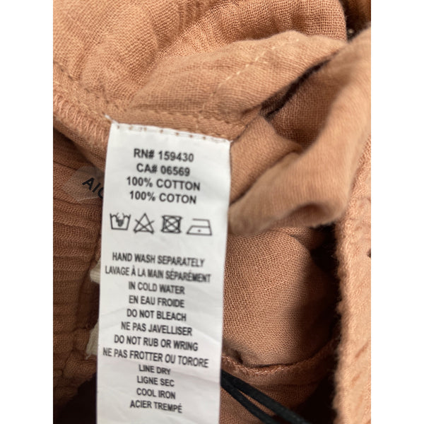 Elan Women’s Peach Shorts With Drawstring Tie & Pockets Size M - New