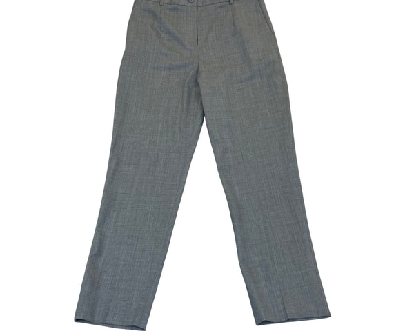 Pendleton Womens Gray Wool Blend Pants Petite 10 Stretch Workwear Flat Front
