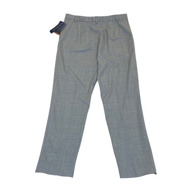 Pendleton Womens Gray Wool Blend Pants Petite 10 Stretch Workwear Flat Front