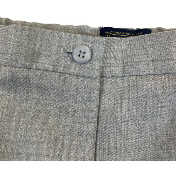 Pendleton Womens Gray Wool Blend Pants Petite 10 Stretch Workwear Flat Front
