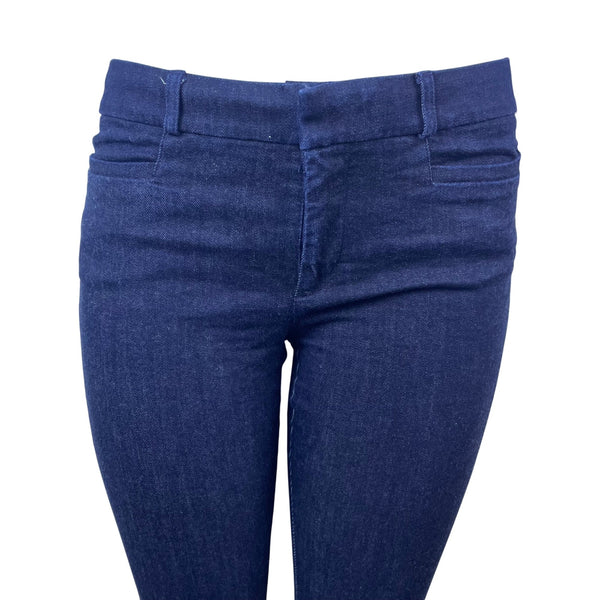 Banana Republic Women Navy Stretch Denim Capri Jeans Cropped Pants Sz 10 Petite