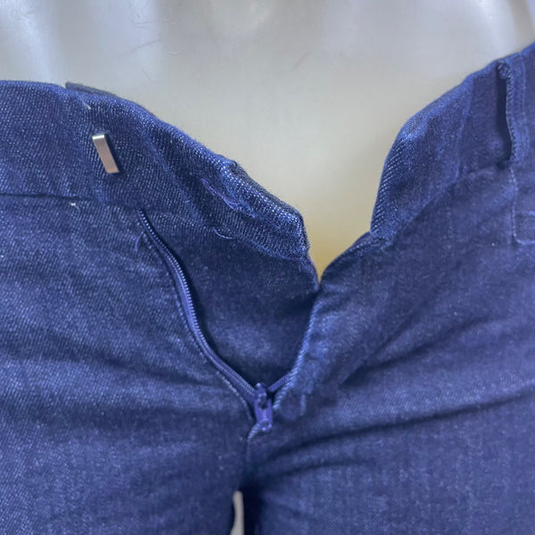 Banana Republic Women Navy Stretch Denim Capri Jeans Cropped Pants Sz 10 Petite