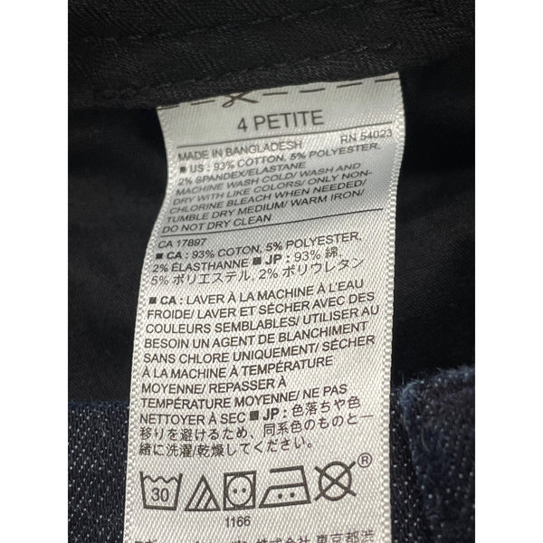 Banana Republic Women Navy Stretch Denim Capri Jeans Cropped Pants Sz 10 Petite