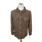 Blankncy Mens Brown Taupe Button-Up Jacket Sz L - New
