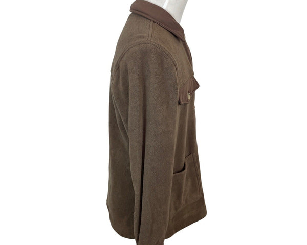 Blankncy Mens Brown Taupe Button-Up Jacket Sz L - New