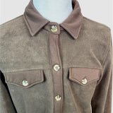 Blankncy Mens Brown Taupe Button-Up Jacket Sz L - New