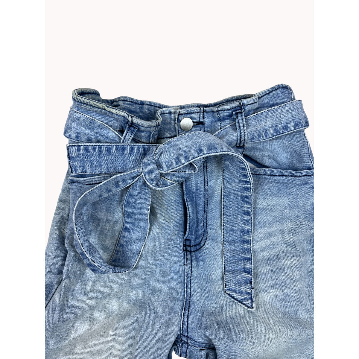 Fashion Nova Women's Belted High Waist Denim Jeans Size 3
