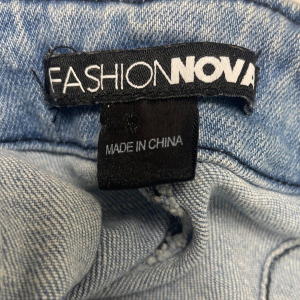 Fashion Nova Women's Belted High Waist Denim Jeans Size 3