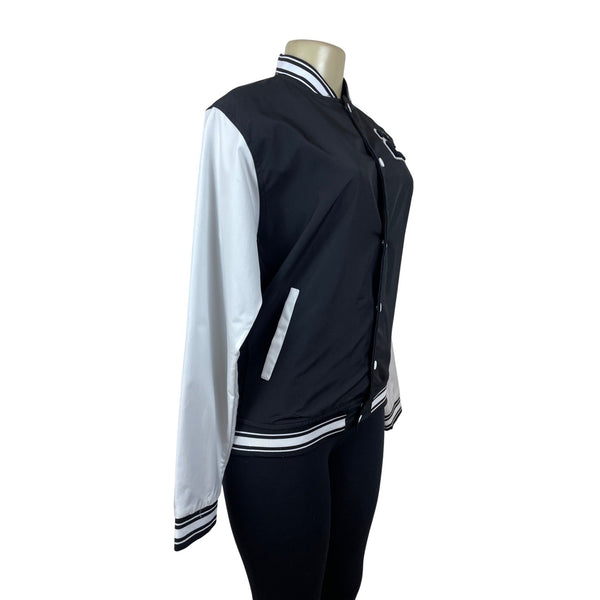Seven Souls Black & White Varsity Jacket With Number 23 Design Closure Sz 18-NEW