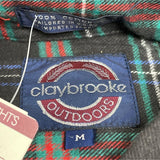 Claybrooke Outdoors Men Medium Flannel Long Sleeve Shirt Plaid Button-Down - New