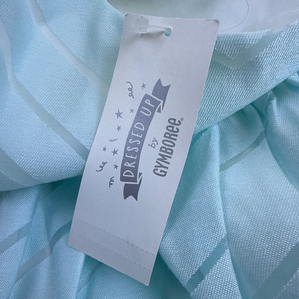 Gymboree Girls Blue Rayon/Polyester Sleeveless Chevron Party Dress Size 12 - New