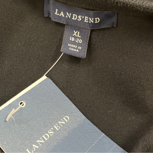 Lands End Women’s Black Short Sleeve Sweater Size XL - New