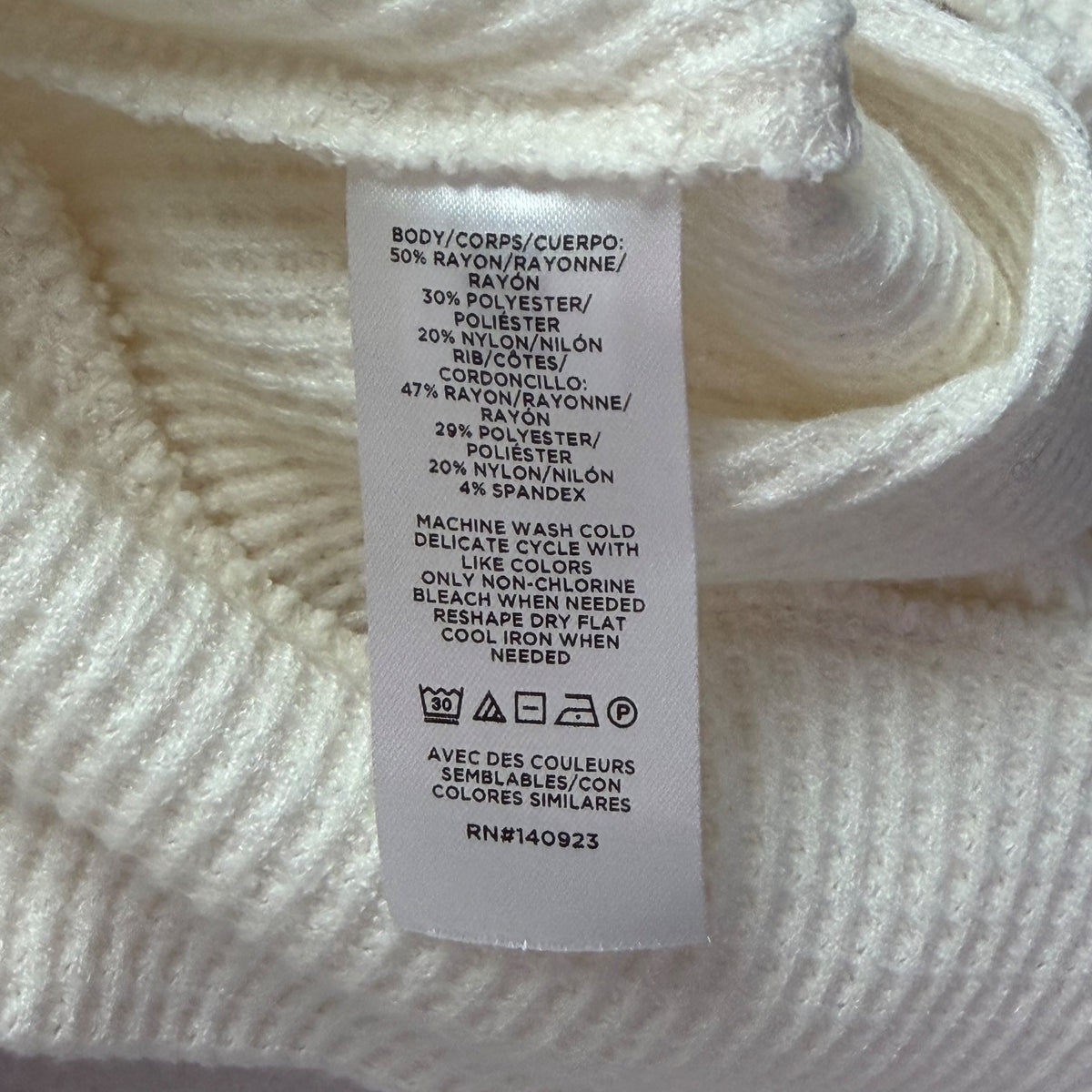 Loft Women's Ivory Collared Waffle Knit Long Sleeve Shirt XL - New