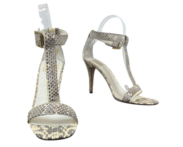 Dolce Vita Natural Snakeskin T-Strap Size 8.5 Size Women's Heels