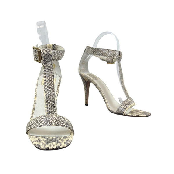 Dolce Vita Natural Snakeskin T-Strap Size 8.5 Size Women's Heels