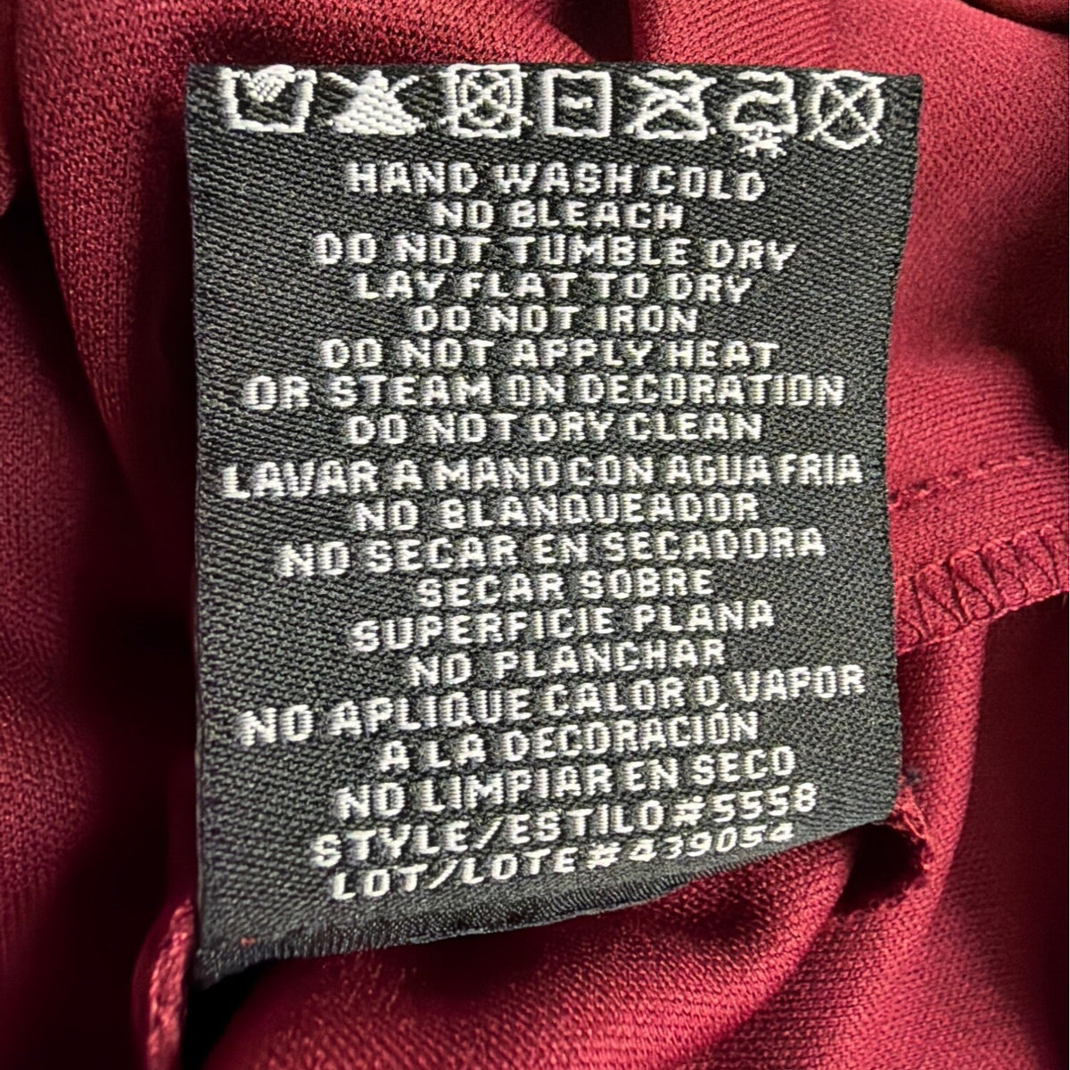 R&M Richards Womens Burgundy Lace 2-Piece Dress & Jacket Beaded Neckline Size 12