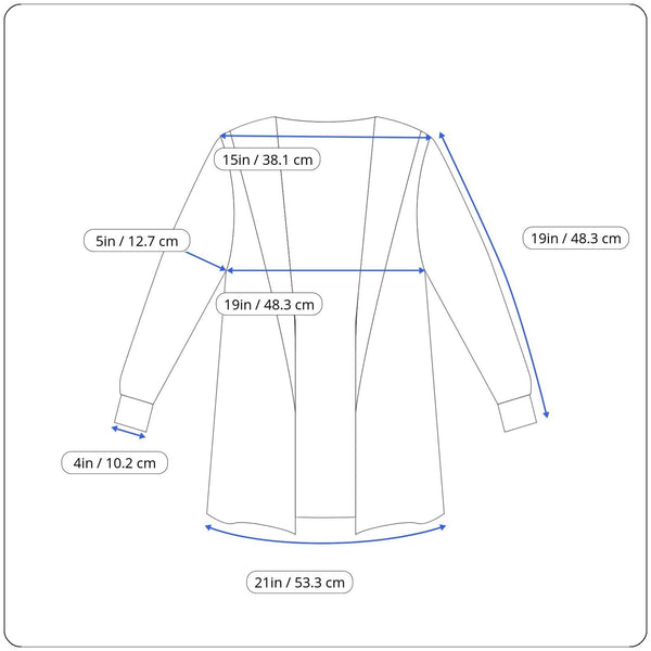 Misook Women's Brown Open Front Cardigan With Faux Leather Size S