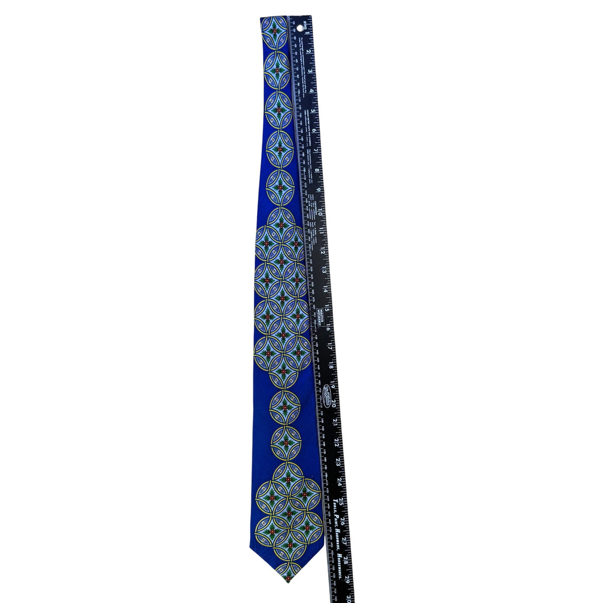 Rush Limbaugh No Boudaries Collections Blue Silk Tie Geometric Designer
