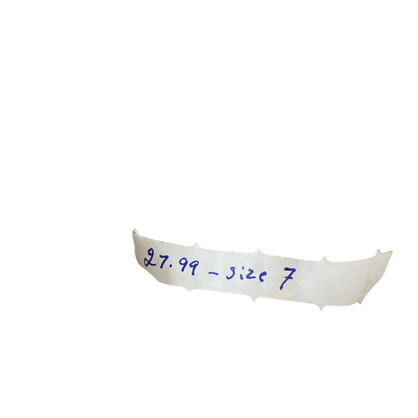 Silver Womens Purple Stone Ring Elegant Solitaire Size 7