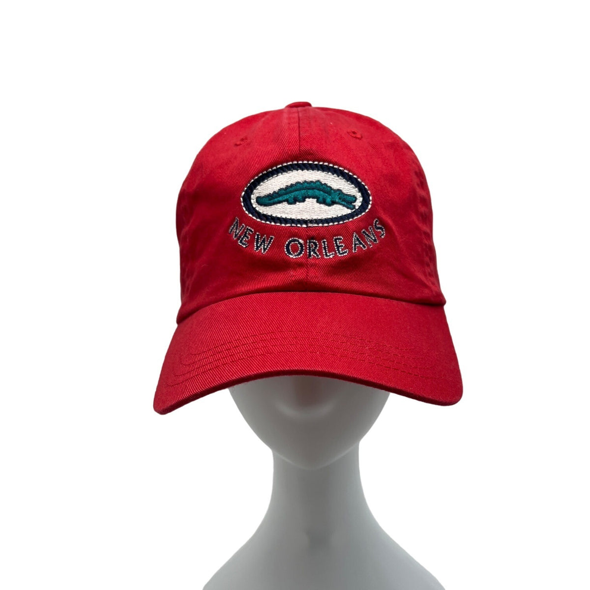 Ouray Men's Red New Orleans Yard Gator Dad  Baseball Cap One Size