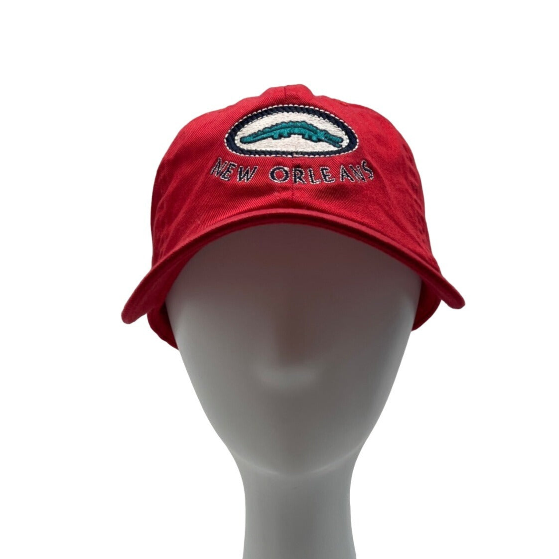 Ouray Men's Red New Orleans Yard Gator Dad  Baseball Cap One Size
