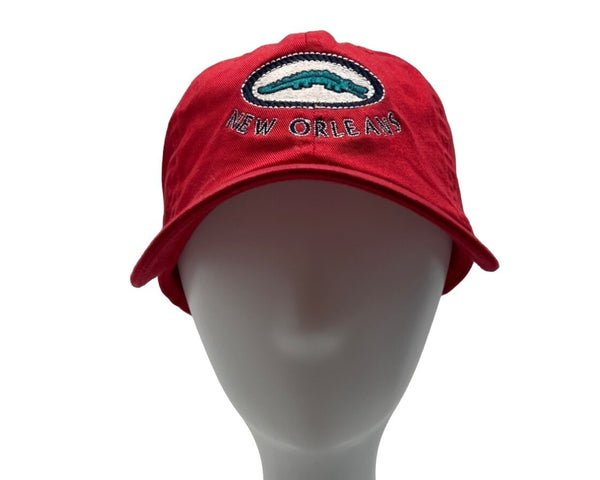 Ouray Men's Red New Orleans Yard Gator Dad Baseball Cap One Size