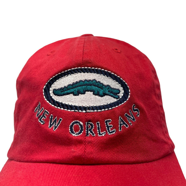 Ouray Men's Red New Orleans Yard Gator Dad  Baseball Cap One Size