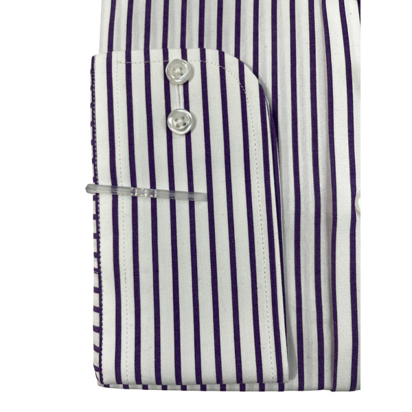 Diners Luxury Slim Fit Striped Mens Shirt Button-Up Sz 16.5" 41-42