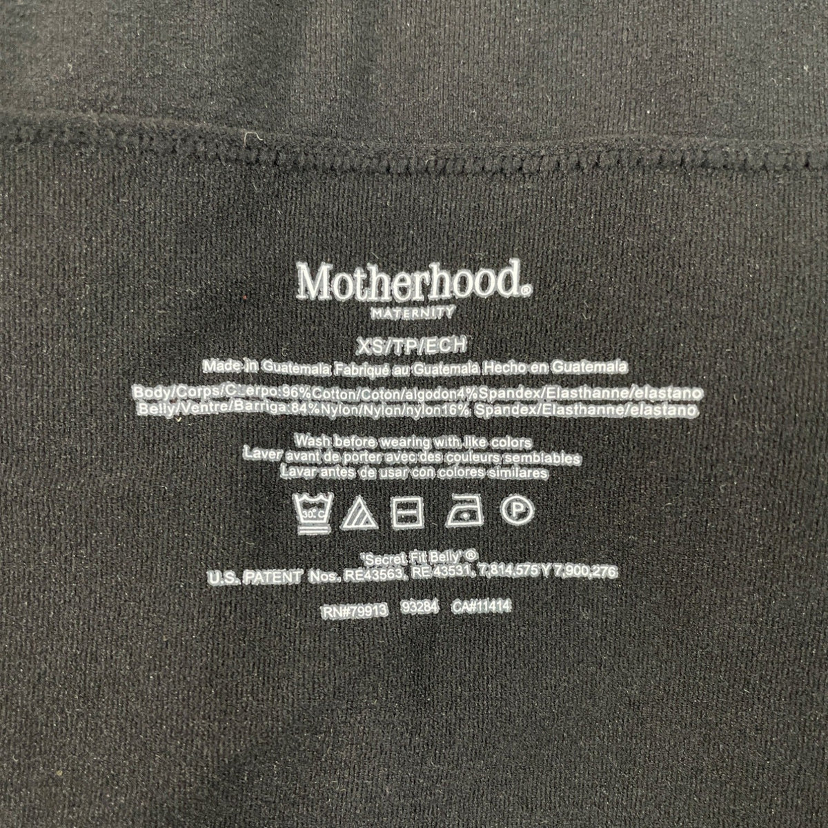 Motherhood Maternity Womens Black Stretch Over-Belly Trousers SIze XS - New