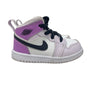 Nike Air Jordan 1Mid ALT TD 'Barely Grape' Infant Purple Sz 6C