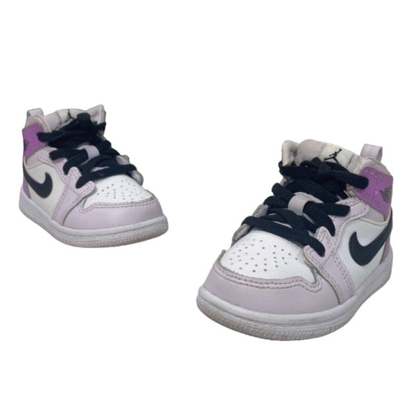 Nike Air Jordan 1Mid ALT TD 'Barely Grape' Infant Purple Sz 6C