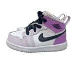 Nike Air Jordan 1Mid ALT TD 'Barely Grape' Infant Purple Sz 6C